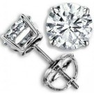 Smukke 1,35 ct. diamantørestikker.