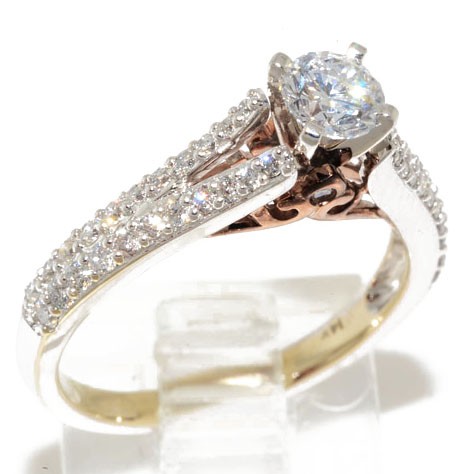 Super flot 0,91 ct diamant ring