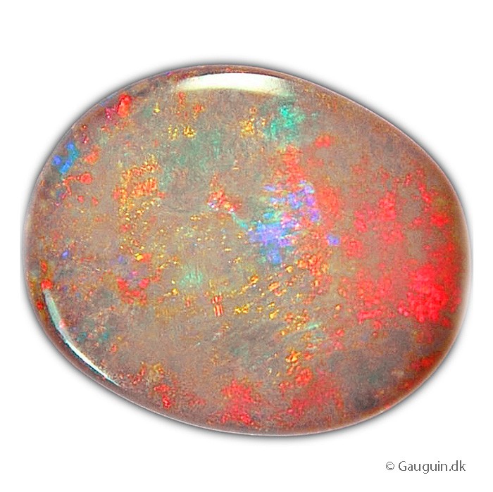 Unik og stor 3,80ct AUSTRALIAN SOLID BLACK LIGHTNING RIDGE OPAL