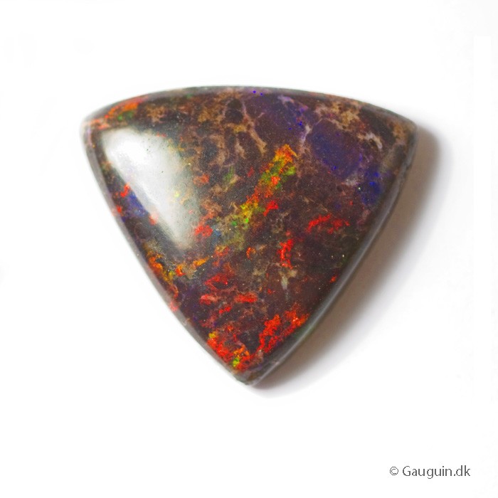 Unik og stor 12.74ct AUSTRALIAN SOLID BLACK LOPAL
