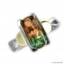 2,74 ct Watermelon turmalin og 18kt. ring